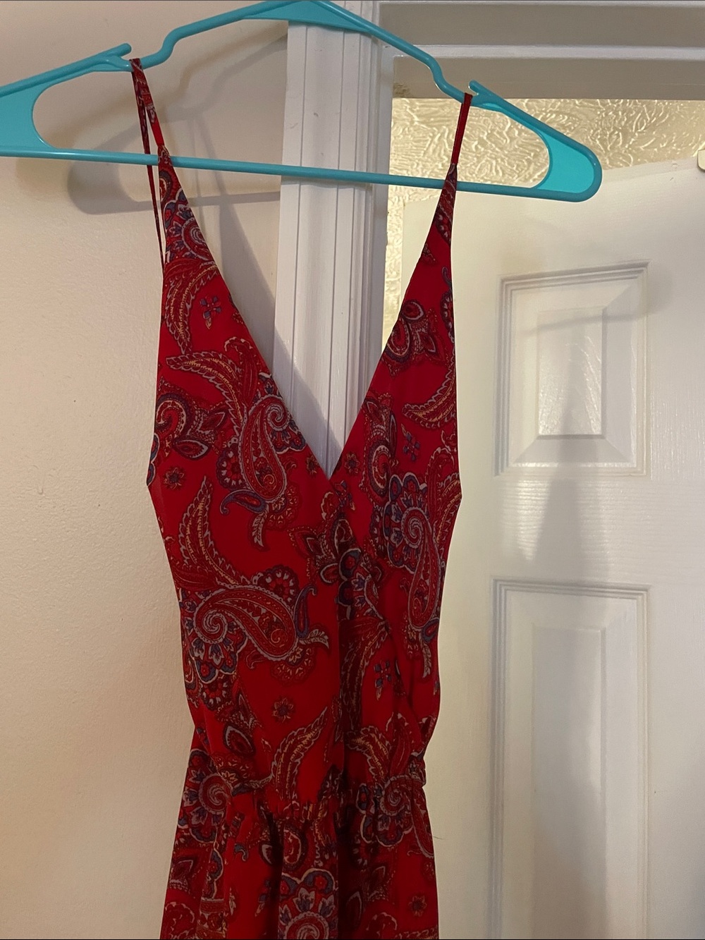 Forever 21 Red Paisley Maxi Dress